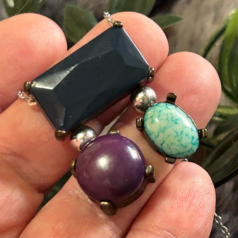 Handcrafted salvaged repurpose pendant on chain necklace